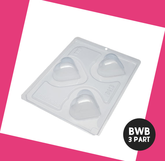 BWB 3 Part Mold: 9416 Puffy Heart | www.sprinklebeesweet.com