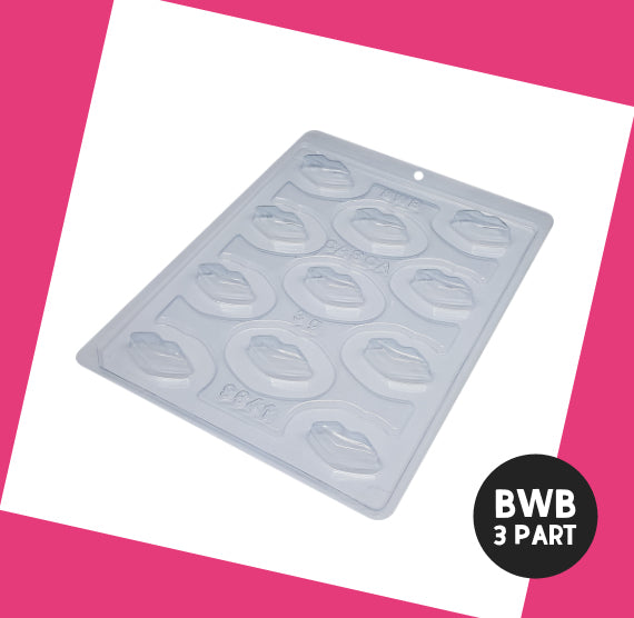 BWB 3 Part Mold: 9641 Small Lips | www.sprinklebeesweet.com