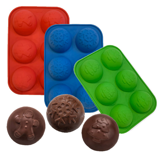 Christmas Hot Cocoa Bomb Mold Set of 3 | www.sprinklebeesweet.com