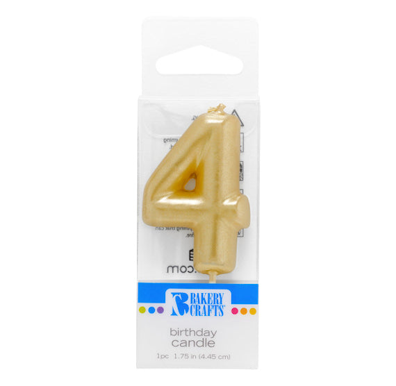 Mini Number Birthday Candles: Gold | www.sprinklebeesweet.com