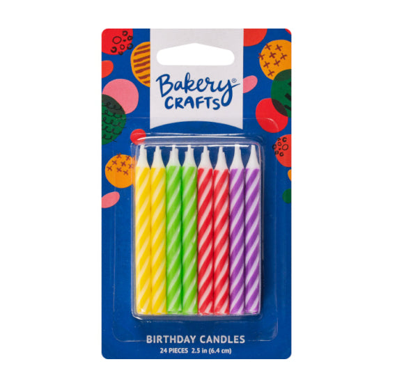 Spiral Birthday Candles: Assorted | www.sprinklebeesweet.com