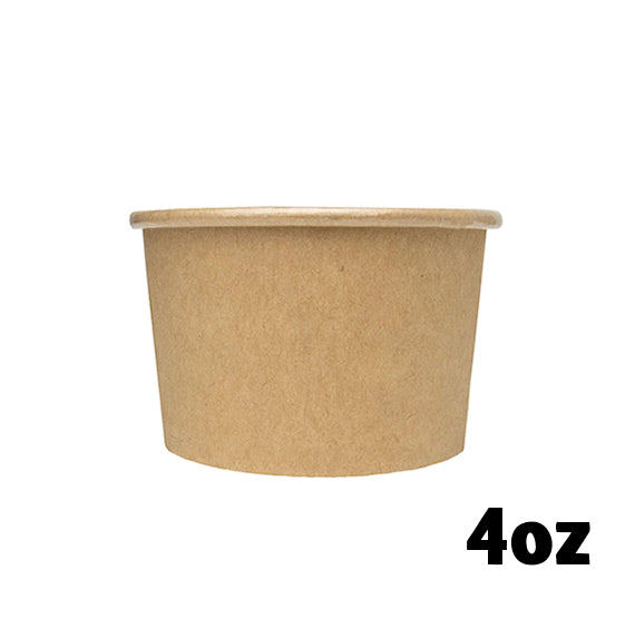 Small Kraft Ice Cream Cups: 4oz | www.sprinklebeesweet.com