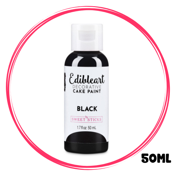 Black Edible Art Paint | www.sprinklebeesweet.com