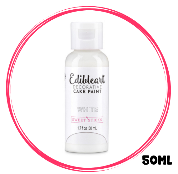White Edible Art Paint | www.sprinklebeesweet.com