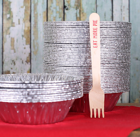 Small 5" Foil Pie Pans: 50 | www.sprinklebeesweet.com