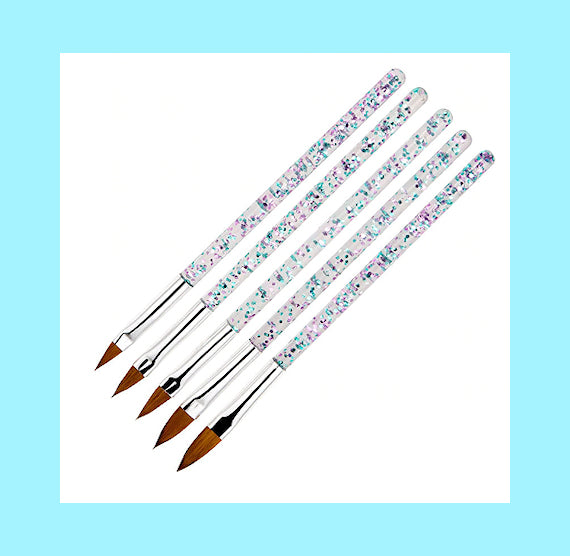 Glitter Paint Brush Set: 5 Piece | www.sprinklebeesweet.com