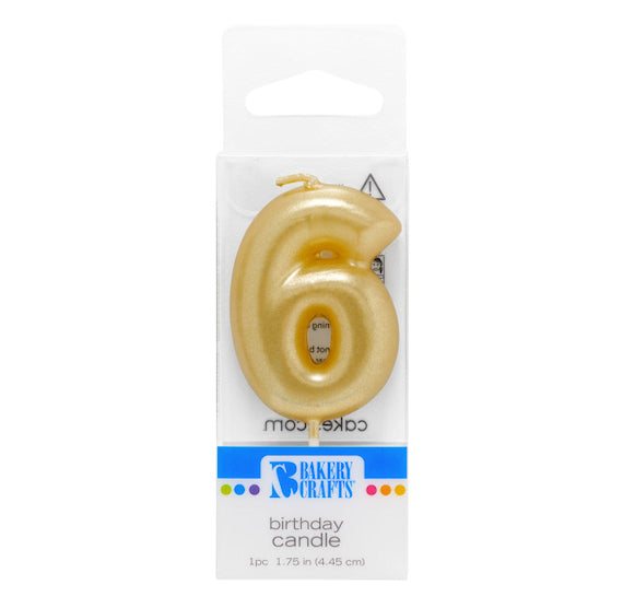 Mini Number Birthday Candles: Gold | www.sprinklebeesweet.com