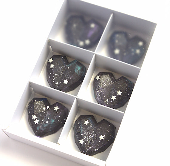 White Cake Gem Boxes: 6 Cell | www.sprinklebeesweet.com