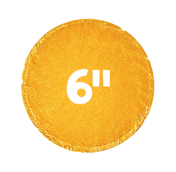 6 Inch Cake Boards: Thick Gold | www.sprinklebeesweet.com