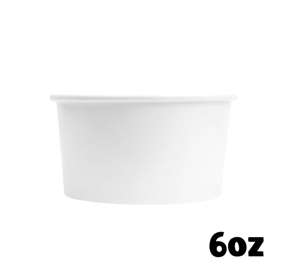 Medium White Ice Cream Cups: 6oz | www.sprinklebeesweet.com