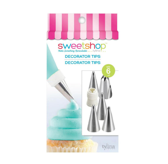 Sweetshop Decorating Tips Set of 6 | www.sprinklebeesweet.com