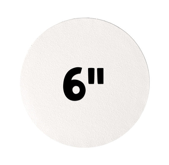 6 Inch Cake Boards: Thick White | www.sprinklebeesweet.com