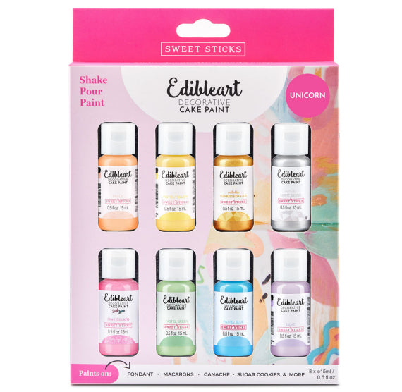 Edible Art Paint Set: Pastel Unicorn | www.sprinklebeesweet.com