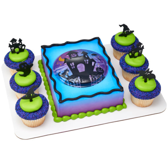 Haunted Halloween Cupcake Picks | www.sprinklebeesweet.com