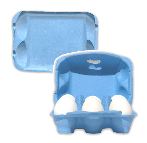 Blue Egg Cartons: 6 Egg | www.sprinklebeesweet.com