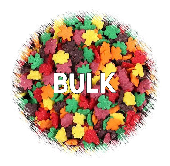Bulk Sprinkles: Fall Leaves | www.sprinklebeesweet.com