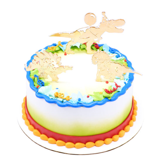 Party Dinosaur Cake Topper Kit | www.sprinklebeesweet.com