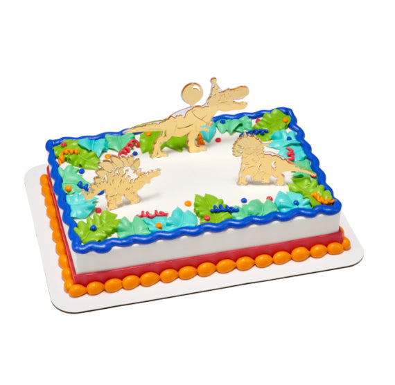 Party Dinosaur Cake Topper Kit | www.sprinklebeesweet.com