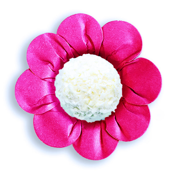 Daisy Flower Candy Cups: Green - Wholesale Case | www.sprinklebeesweet.com