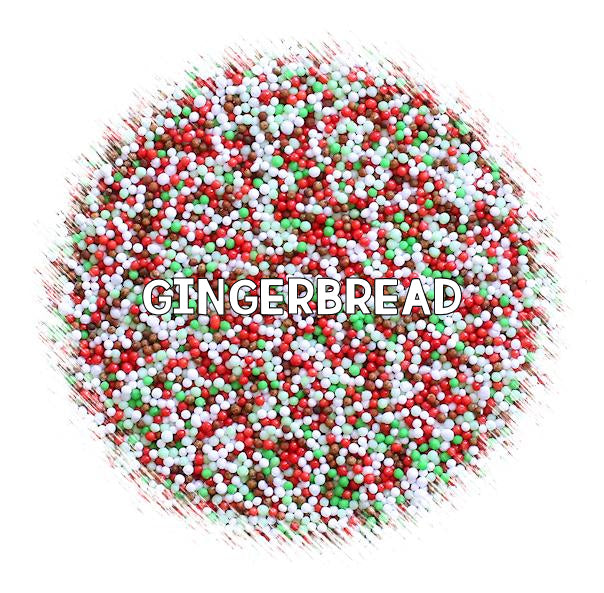 Christmas Nonpareils Mix: Gingerbread | www.sprinklebeesweet.com