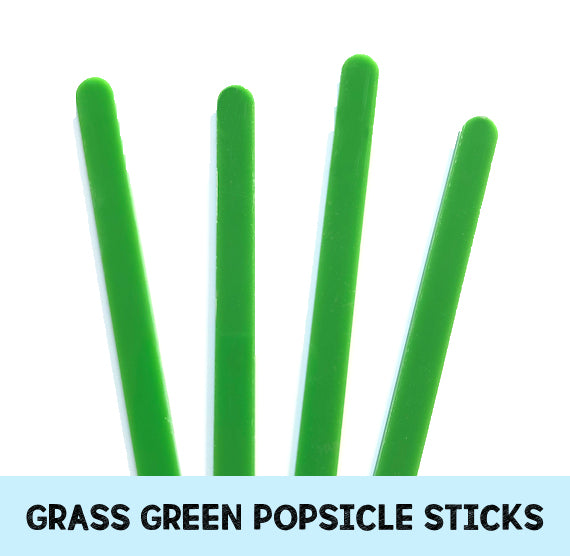 Grass Green Popsicle Sticks: Acrylic Cakesicle Sticks