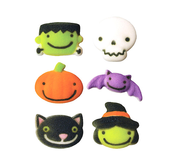 Cute Halloween Sugar Toppers | www.sprinklebeesweet.com
