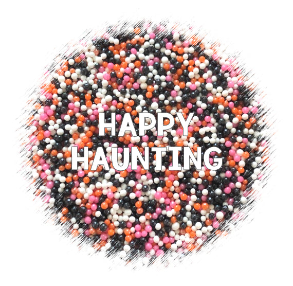 Halloween Nonpareils Mix: Happy Haunting | www.sprinklebeesweet.com