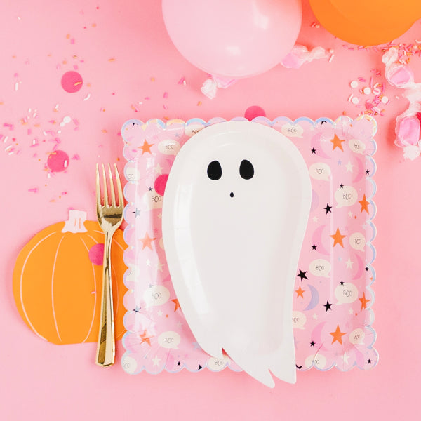 Halloween Plates: Happy Haunting | www.sprinklebeesweet.com