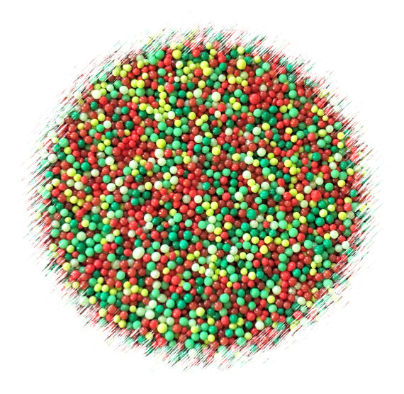 Christmas Nonpareils Mix: Holly Berry | www.sprinklebeesweet.com