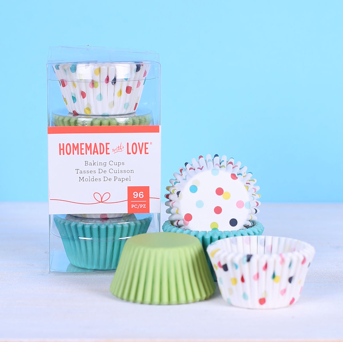 Mini Cupcake Liners: Party Dots | www.sprinklebeesweet.com