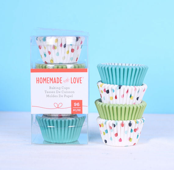 Mini Cupcake Liners: Party Dots | www.sprinklebeesweet.com