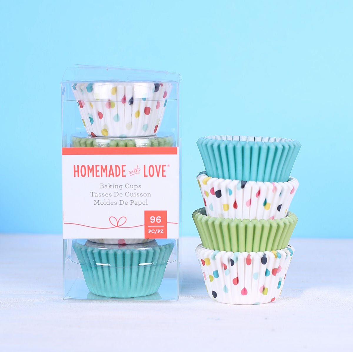Mini Cupcake Liners: Party Dots | www.sprinklebeesweet.com