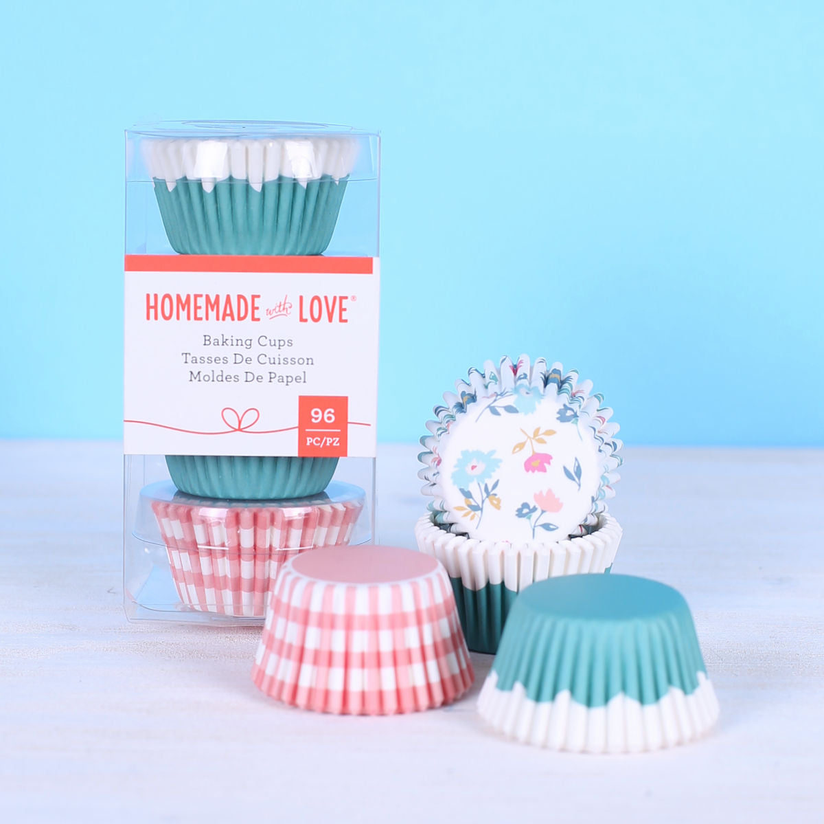 Mini Cupcake Liners: Picnic Pink | www.sprinklebeesweet.com