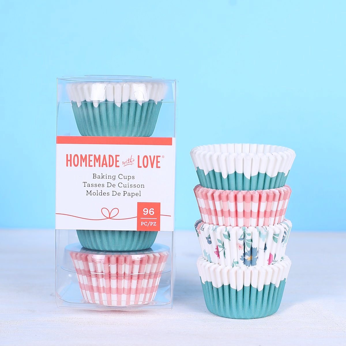 Mini Cupcake Liners: Picnic Pink | www.sprinklebeesweet.com