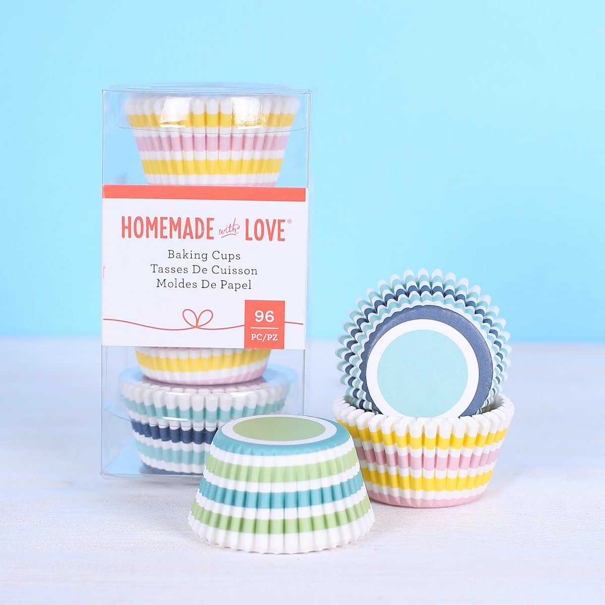 Mini Cupcake Liners: Stripes | www.sprinklebeesweet.com