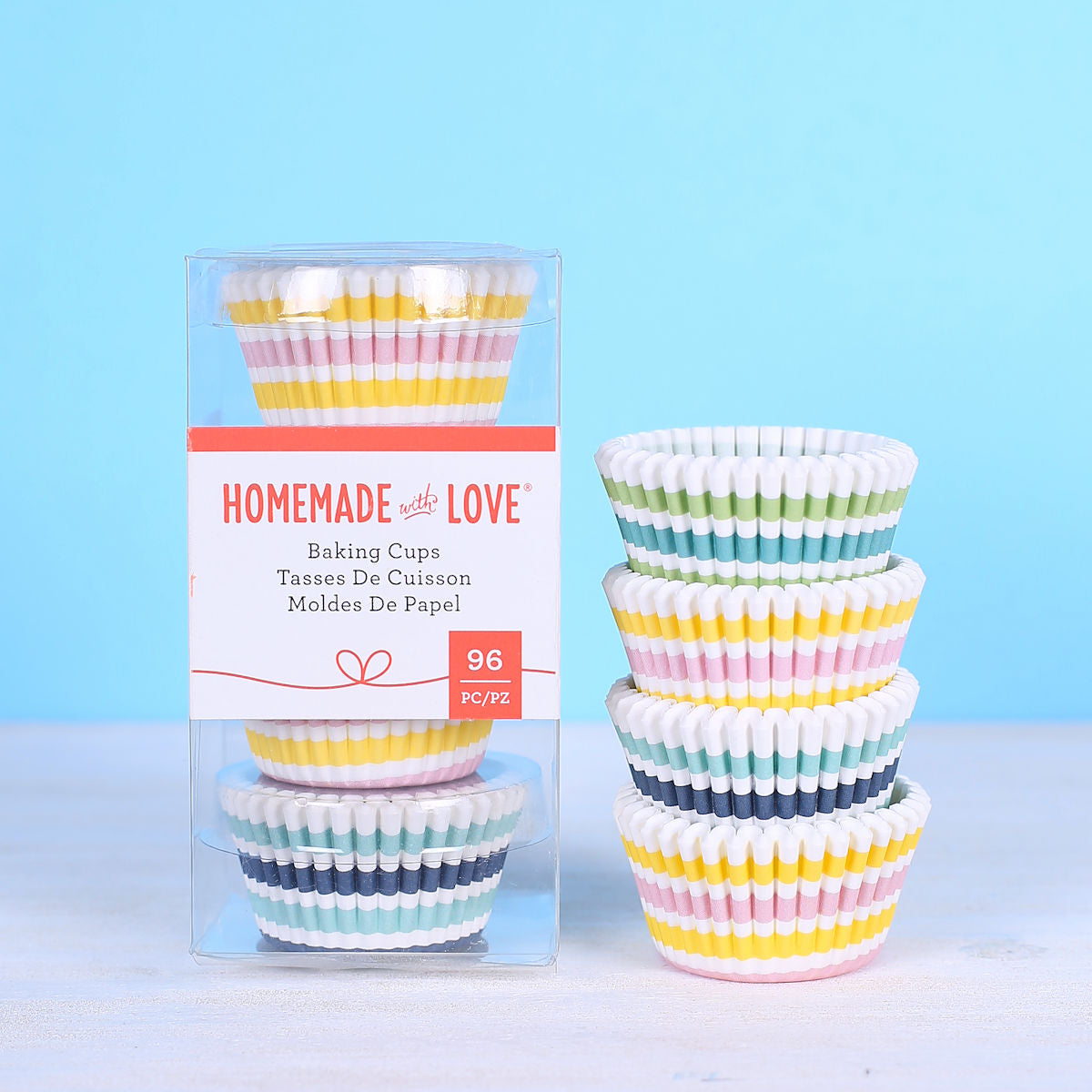 Mini Cupcake Liners: Stripes | www.sprinklebeesweet.com