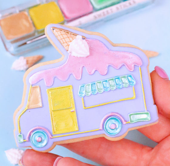 Mini Edible Art Paint Palette: Floral | www.sprinklebeesweet.com