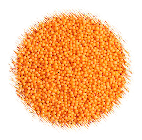 Light Pumpkin Orange Nonpareils | www.sprinklebeesweet.com