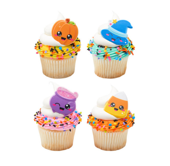 Cuties Halloween Cupcake Topper Rings | www.sprinklebeesweet.com