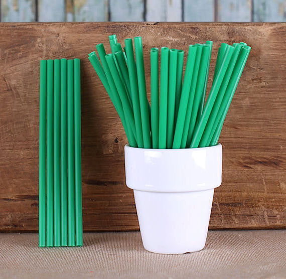 Dark Green Lollipop Sticks: 4.5" | www.sprinklebeesweet.com