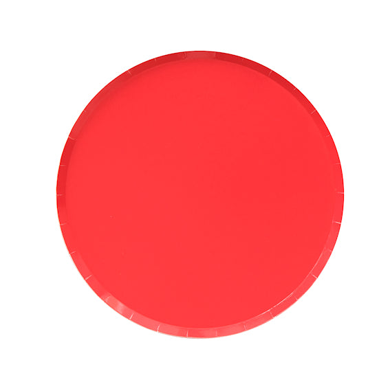 Oh Happy Day Large Plates: 9" Red | www.sprinklebeesweet.com