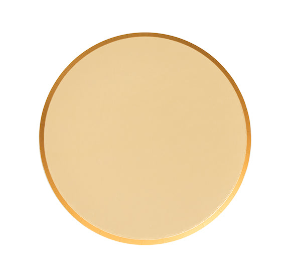 Oh Happy Day Large Plates: 9" Metallic Gold | www.sprinklebeesweet.com