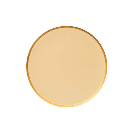 Oh Happy Day Small Plates: 7" Metallic Gold | www.sprinklebeesweet.com