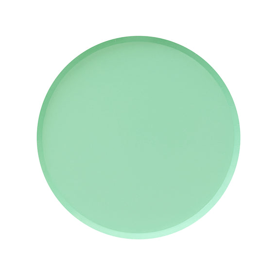 Oh Happy Day Large Plates: 9" Mint | www.sprinklebeesweet.com