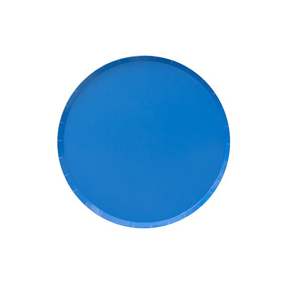 Oh Happy Day Small Plates: 7" Royal Blue | www.sprinklebeesweet.com