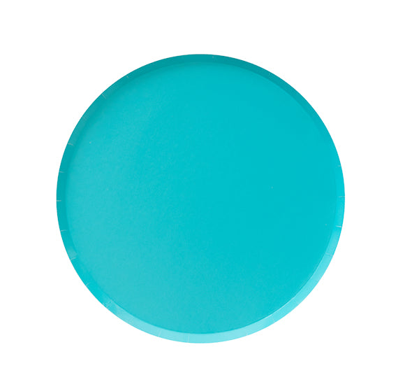 Oh Happy Day Large Plates: 9" Sky Blue | www.sprinklebeesweet.com