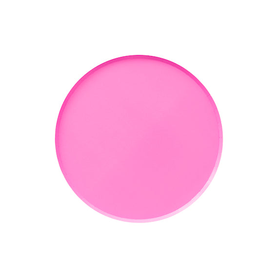 Oh Happy Day Small Plates: 7" Neon Pink | www.sprinklebeesweet.com