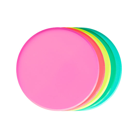 Oh Happy Day Small Plates: 7" Rainbow | www.sprinklebeesweet.com