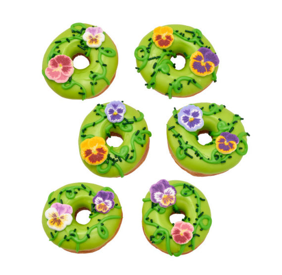 Assorted Pansy Sugar Toppers | www.sprinklebeesweet.com