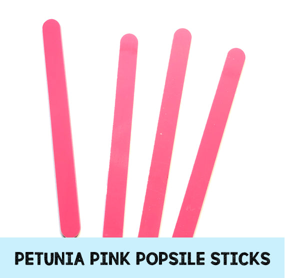 Petunia Pink Popsicle Sticks: Acrylic Cakesicle Sticks | www.sprinklebeesweet.com